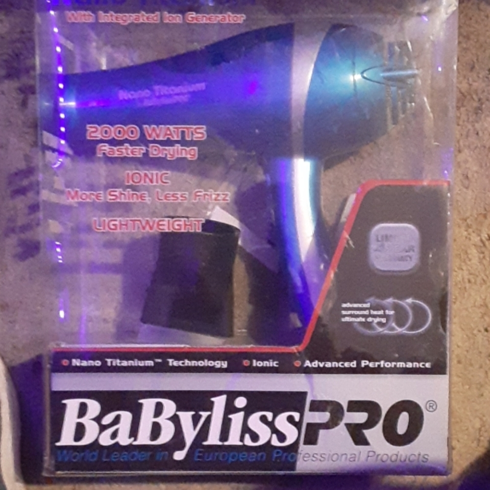 Babyliss Pro nanotitanium hair dryer